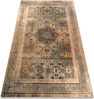 RugsX Rugsx - Alfombra De Lana Omega Mamluk Roset&oacute;n Vintage Crema Beige 100x150 Cm