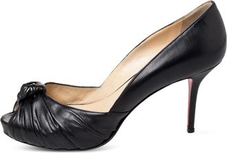 Christian Louboutin 2024 ruched knotted pumps - Black