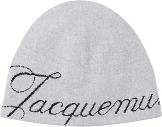 Jacquemus Accessoires, Dames, Grijs, ONE Size, Wol, Atelier Muts