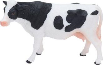 OEM Figura Realista De Vaca Simmental En Pl&aacute;stico Blanco Y Negro Para Decoraci&oacute;n De Oficina O Regalo De Cumplea&ntilde;os