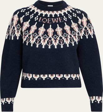 Loewe Wool-Blend Fair Isle Sweater