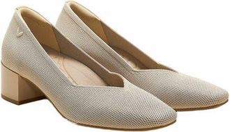 Vivaia Square-Toe Stress Free Chunky Heels in Almond at Nordstrom, Size 6.5