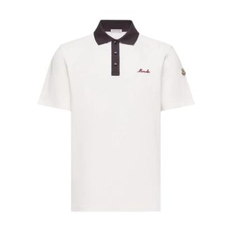 Moncler Contrast-collar Logo Polo Shirt