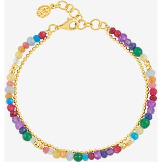 Dower & Hall Tutti Frutti Orissa Bracelet in Yellow Gold Vermeil at Nordstrom, Size 8