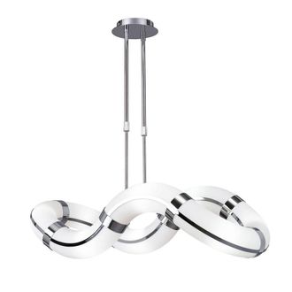 Netlighting Guss Telescopic GU10 8 Light L1SGU10 Oval Curved Polished Chrome in Grey