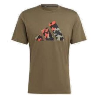 adidas Train Essentials Seasonal Logo Training T-Shirt Asia Sizing Olive Green IB8257