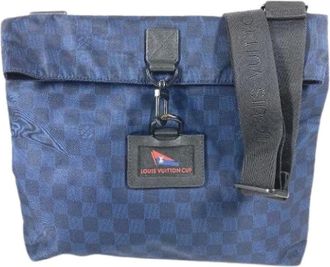 Louis Vuitton Pre-owned Cross Body Bags, female, Blue, Size: ONE SIZE Pre-owned Nylon Shoulder Bag