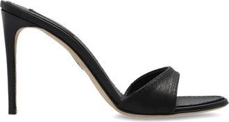 Dsquared2 Heeled Mules - Dames - Muiltjes - Zwart - 40 EU - Leer - Schoenen