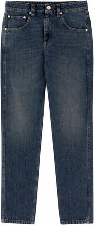 Brunello Cucinelli Denim Straight Mid Rise Jeans