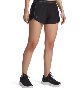 Under Armour Trainingsshorts UNDER ARMOUR TECH PLAY UP SHORTS, Damen, Gr. XXL, N-Gr, schwarz (schwarz,, castlerock), Obermaterial: 100% Polyester, Hosen Trainingss
