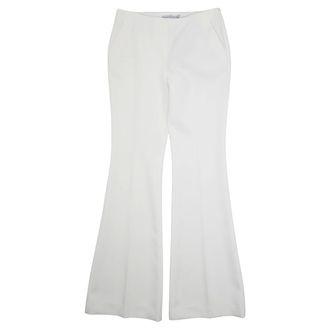 Ermanno Scervino Wide Trousers, female, White, Size: 3XS Wide Trousers