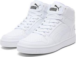 Puma Rebound Layup High Top Sneaker in Puma White-Puma White- Black at Nordstrom Rack, Size 10.5