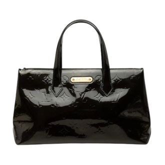 Louis Vuitton Pre-owned Wilshire PM - Dames - Pre-owned - Blauw - Maat: ONE Size Leer