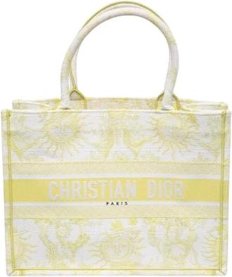 Dior Pre-owned Lady D-Lite Tote Bag - Dames - Vintage Shopper - Geel - ONE Size - Vintage