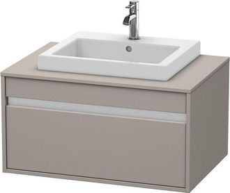 Duravit Duravit Ketho M&oacute;dulo Mural 6794, 1 Extra&iacute;ble, 800mm, Para 1 Lavabo Empotrado, Centralizado, Color (frente/cuerpo): Terra Mate - Kt679401414