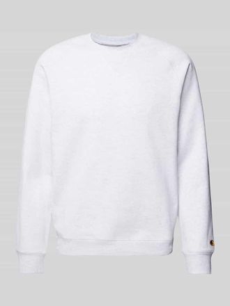 Carhartt Work in Progress Sweatshirt mit gerippten Abschlüssen in Hellgrau, Größe XXL