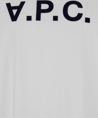A.P.C. Mens T-Shirt Oversized White Biological Cotton T-Shirts And Polos