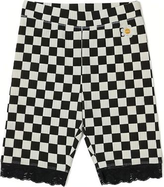 Vans (WMNS) Vans Oversized Floral Legging Shorts Black VN00074SBLK
