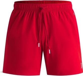 BOSS Iconic Side Stripe Swim Trunks in Medium Red at Nordstrom, Size Xx-Large