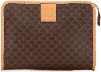 Celine Pre-owned Clutches, female, Brown, Size: ONE SIZE Pre-owned Leather Clutch