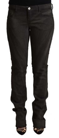 Costume National Cotton Mid Waist Skinny Womens Pants