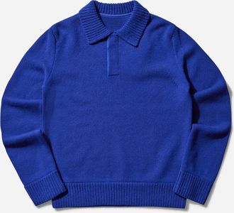 sacai Men s Wool Knit Pullover Blue