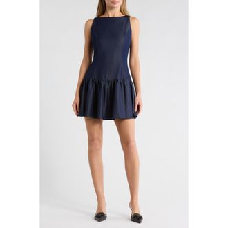 Area Stars Bina Drop Waist Minidress in Blue at Nordstrom Rack, Size X-Small