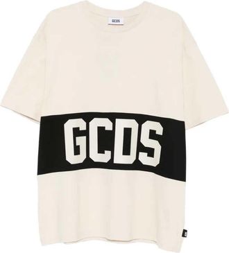 GCDS T-Shirt mit Logoband