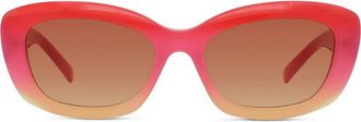 Givenchy GV Day 54mm Geometric Sunglasses in Red/Gradient Roviex at Nordstrom