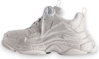 Balenciaga (WMNS) Balenciaga Triple S Light Grey Rhinestones 524039W2TST1100