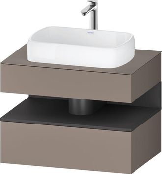 Duravit Duravit - Qatego Consola Mueble Bajo Lavabo, 1 Extra&iacute;ble, 1 Caj&oacute;n