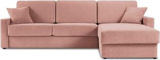 BLOOMINGLOFT 4-Sitzer Ecksofa Portia mit Bettfunktion (160 x 195 cm) Eckteil rechts