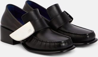 Burberry Leather loafer pumps