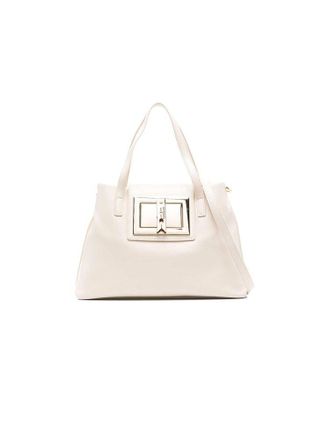 Love Moschino Polyurethane Shoulder Bag - Ivory