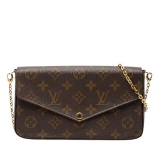 Louis Vuitton Pre-owned Clutches, female, Brown, Size: ONE SIZE Pre-owned Pochette Shoulder Bag