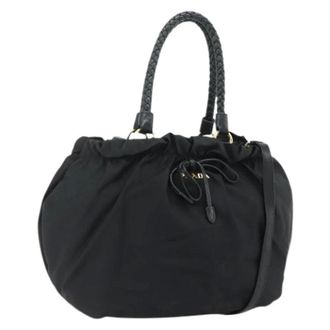 Prada Pre-owned Bucket Bags, female, Black, Size: ONE SIZE Pre-owned Bucket Bag