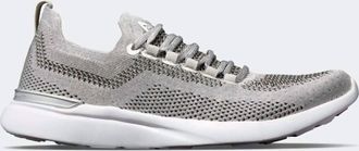 Athletic Propulsion Labs Womens Techloom Breeze Sneaker In Silver/black/gold