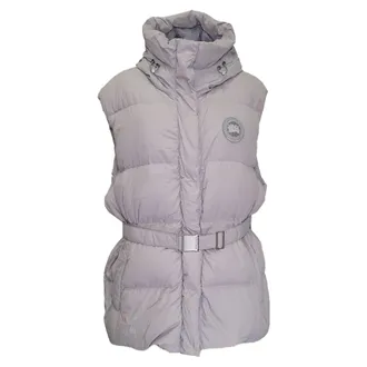Canada Goose Rayla Belted Vest in Grey Polyamide