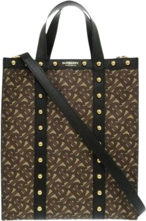 Burberry Pre-owned Plastic Schoudertas - Dames - Vintage Shopper - Bruin - ONE Size - Vintage