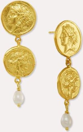Ottoman Hands Odella Gold And Pearl Drop Stud Earrings at Nordstrom