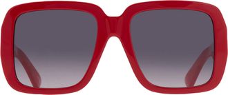 Moschino Grey Shaded Square Ladies Sunglasses MOS180/S 0C9A/9O 55