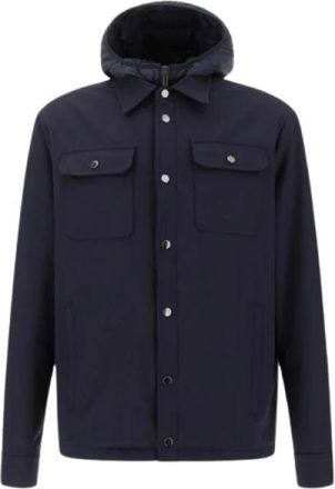 Paul & Shark Overshirt Dynamic met afneembaar voorpand - Heren - Zomerjassen - Blauw - M - Jassen