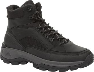 Crosby Casual Enkelboots met Gesloten Neus - Heren - Veterlaarzen - Zwart - 44 EU - Schoenen