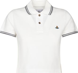 Vivienne Westwood Mini Classic Striped Cropped Polo Shirt
