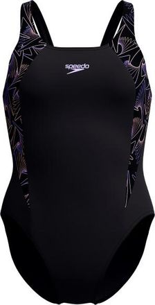 Speedo Hyperboom Splice Muscleback Badeanzug für Damen | schwarz