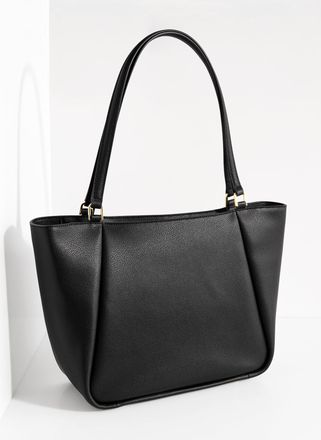 Talbots Brooke Pebble Leather Tote - Black - 001 Talbots