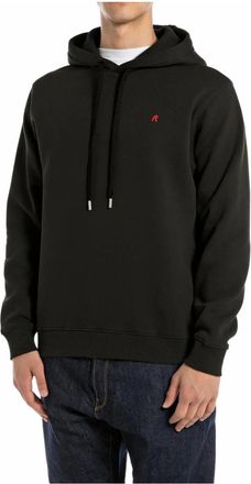 Replay Basic Hoodie - Heren - Hoodies - Zwart - XS - Katoen - Hoodies & sweatvesten