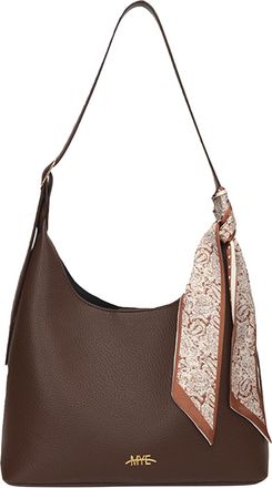 Generic PU Leather Trendy Shoulder Bag Versatile Hobo Bag for Women Work Shopping(Brown) (Brown)