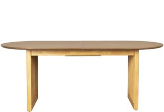 Dutchbone Massiver, ausziehbarer Design Esstisch Barlet 200-240 x 90 cm, Eiche Natur