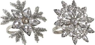 HOFF-Interieur 2er-Set Serviettenringe Kristall ø 7 cm